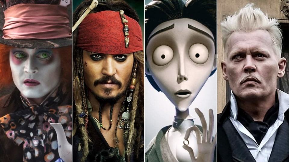 Filmové tváře Johnnyho Deppa